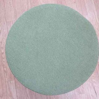 木脚スツール 直径38cm ニトリ ミーノ丸型 グリーン 椅子 いす イス 腰掛け オットマン ☆ PayPay(ペイペイ)決済可能 ☆ 札幌市 清田区 平岡の画像