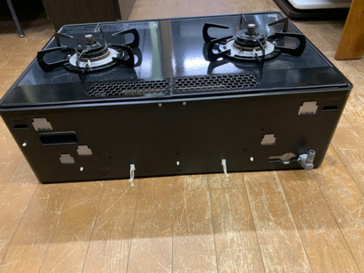 　美品　パロマ ガスコンロ 2013年 プロパン　ガス ガラストップ 右強火 ワイドグリル PA-91WCR 