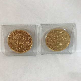 2枚組　日本国・御在位六十年・拾万円・昭和六十一年