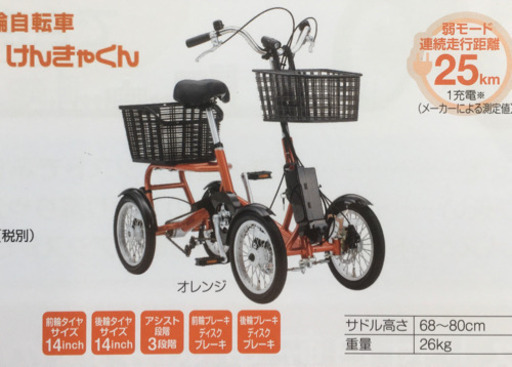 四輪、国内初、電動アシスト自転車