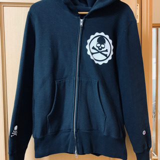 MASTERMIND JAPAN × Champion マスターマインド チャンピオン スカル ジップ パーカー サイズM ブラック 黒系 バックプリント ZOZOTOWN 限定