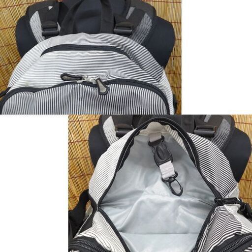 使用感少なめ★BURTON バートン リュック ak 29L カメラ・レンズ収納 背中開き バックパック ストライプ 26902 87380 アウトドア カメラマン向け ☆ PayPay(ペイペイ)決済可能 ☆ 札幌市 豊平区 平岸 アウトレットモノハウス
