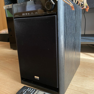 【受渡済】【値下げ】ONKYOテレビ台ピアノブラック仕上げ★スピーカー内蔵5.1chホームシアターセット★の画像