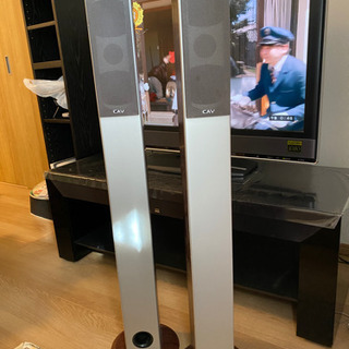 【受渡済】【値下げ】ONKYOテレビ台ピアノブラック仕上げ★スピーカー内蔵5.1chホームシアターセット★の画像