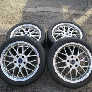 ラジアルタイヤ4本セット　205/50R17　7J＋38　　255/40R17　8J＋45