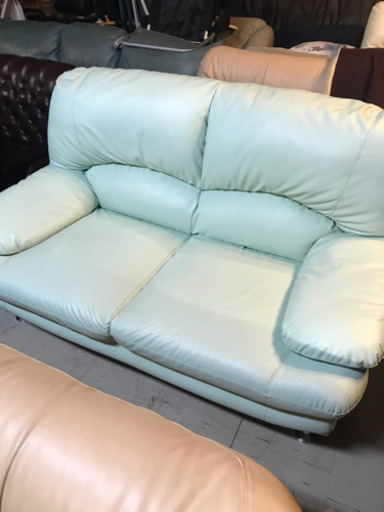 JF01302 ソファ2人がけ ミントグリーン