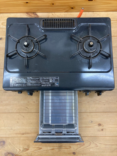 M 11-650 ガスコンロ パロマ PA-N708-L LPガス用 2口コンロ ブラック Paloma 年式不明