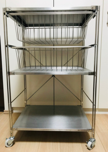 無印良品  ユニットシェルフ ワゴン