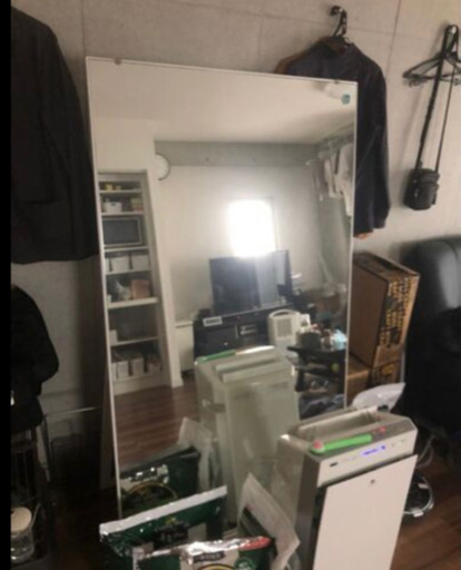 ◆枠無し◆大型スタンドミラー90幅◆大型鏡 姿見◆