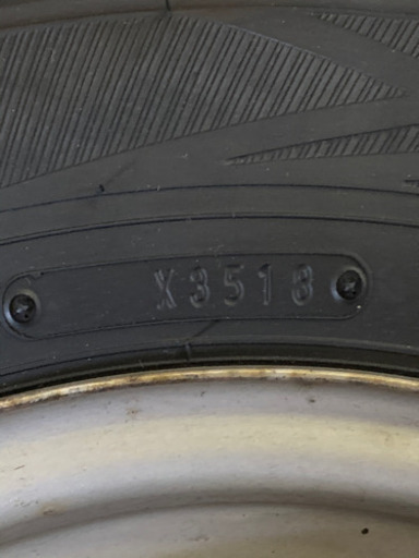 訳あり　値下げして再出品　ダンロップスタッドレス165R13 6PR 4本セット