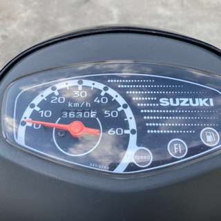 スズキ レッツ4 黒 自賠責8月までの画像