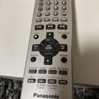 【中古】Panasonic　パナソニック　SC-PM710SD　SDステレオシステム CD/MD/SD/カセット SC-PM710SD【直接お取引限定】の画像