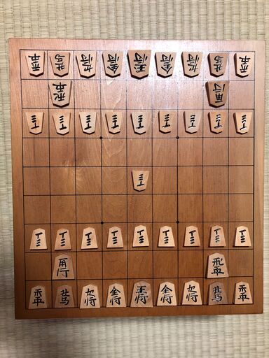 【将棋盤足付き、駒セット】