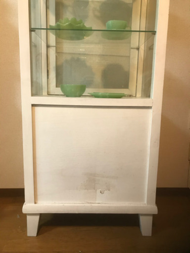 アンティーク調／キャビネット※写真の食器別売