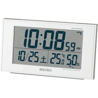 【新品】セイコー 置き時計 電波 デジタル カレンダー 快適度 ...