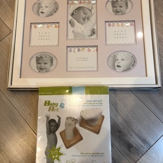 ベビー写真立て、手形作成キットセット
