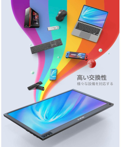 【2021最新信号強化版】モバイルモニター モバイルディスプレイ ポータブルモニター BOIFUN 15.6インチ ゲームモニター I