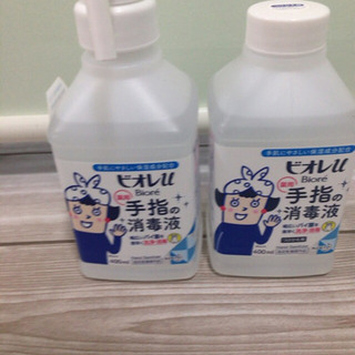 未使用品☆2セット ビオレU 手指消毒液  本体400ml +詰...