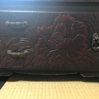 鎌倉彫 鏡台 昭和レトロ