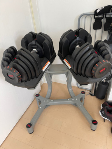 可変式ダンベル40キロx2個+専用台