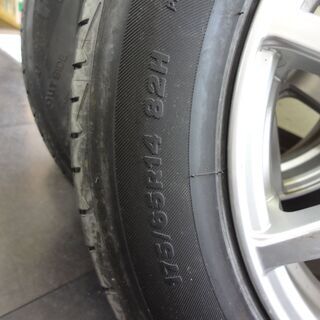 ◇タイヤ・アルミ４本セット/ブリヂストン・プレイヤーズ・１７５/６５R/１４・バリ山４本セット◇の画像