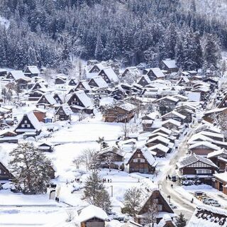 白川郷に聖地巡礼！