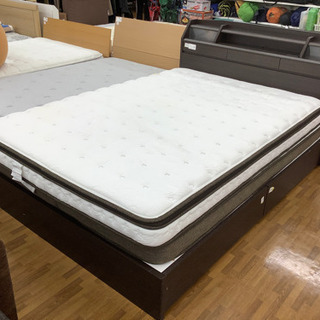 ニトリ　ダブルベッド　ダークブラウン　21780円