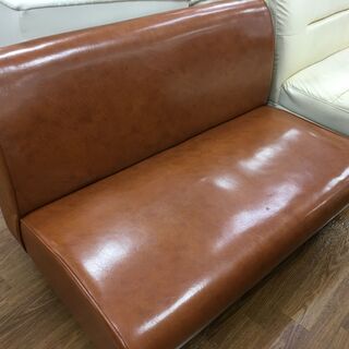 【トレファク府中】2人掛けソファー　PUレザー