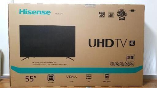 新品未開封　液晶テレビ　4K対応55型　ハイセンス　55E6000