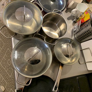 【0円】大小お鍋セット　の画像