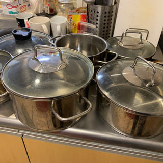 【0円】大小お鍋セット　の画像