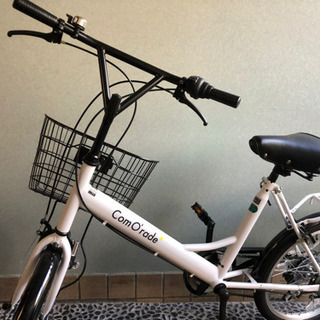 自転車　売ります　白　ミニベロの画像