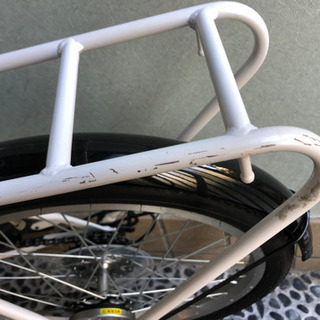 自転車　売ります　白　ミニベロの画像