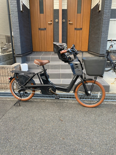 ご購入に感謝❣️満足度120%❣️子供乗せ自転車　ブラウンコーデ♪