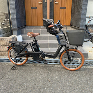 ご購入に感謝❣️満足度120%❣️子供乗せ自転車　ブラウンコーデ♪