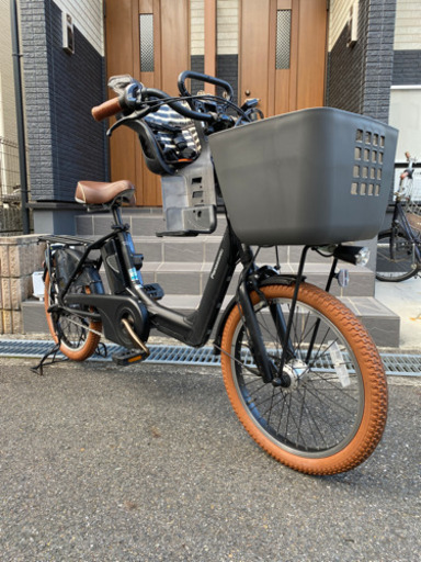 ご購入に感謝❣️満足度120%❣️子供乗せ自転車　ブラウンコーデ♪