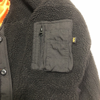 アルファインダストリーズ ボアジャケット レディース Lの画像