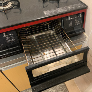 【0円】パロマ　ガスコンロ（プロパン用）赤色 12/23にお引き取りくださる方の画像