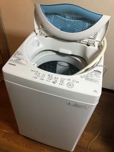 洗濯機　東芝２０１７年製　5kg