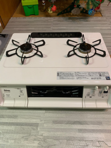 【2017年製美品】水無し両面焼きガスコンロ都市ガス用
