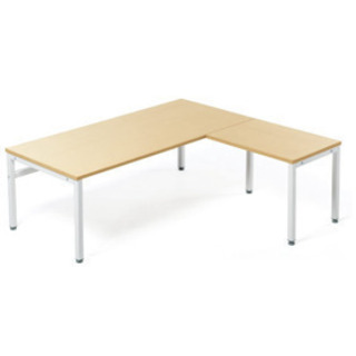 サンワダイレクト ローデスク L字型 幅75cm＋50cm