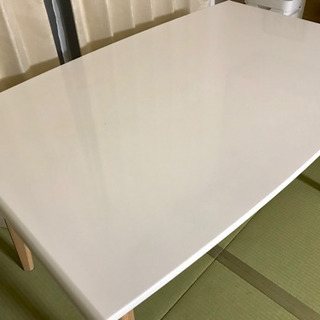 【完了しました】ダイニングテーブル ニトリ ホワイトの画像