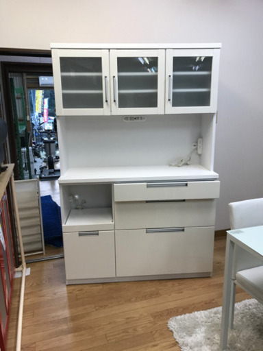 【リサイクルサービス八光　田上店　配達・設置OK】三幸ジャパン　食器棚　ホワイト