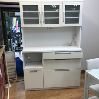 【リサイクルサービス八光　田上店　配達・設置OK】三幸ジャパン　食器棚　ホワイト