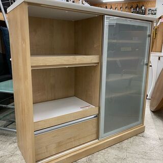 【クリーニング＆メンテ済】古賀家具　キッチンカウンター　レンジボ...