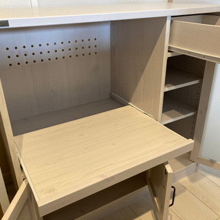 【値下げ】キッチンボード レンジ台 食器棚 の画像