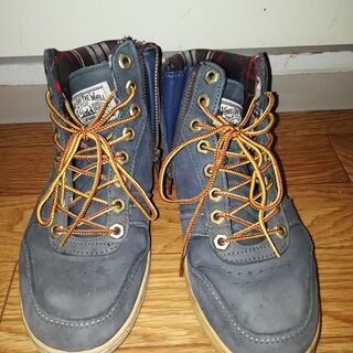 VANS　バンス　ミドルカット　ブーツ　 スニーカー　ファスナー　US8の画像