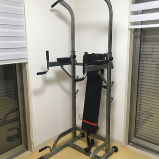 筋トレ　チンニング　ベンチ付き 決まりました