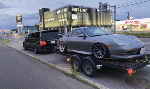 車載トレーラー　最大積載量1800kg ラダー収納