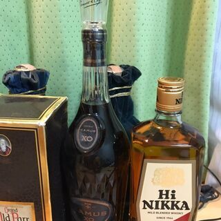 酒8本セット ナポレオン カミュ コニャック スコッチ ウイスキー 80年代物 陶器ボトルの画像